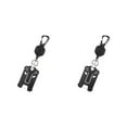 thumbnail image 1 of Shengyu Snap Separation Badge Holder Easy And Convenient Accessory Extendable Steel Cord Card Holder black 2Set, 1 of 6