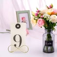 thumbnail image 3 of Weiweiguan 20pcs Table Number Holder Stands Place Cards Holder Bow Shape Table Number Holders, 3 of 6