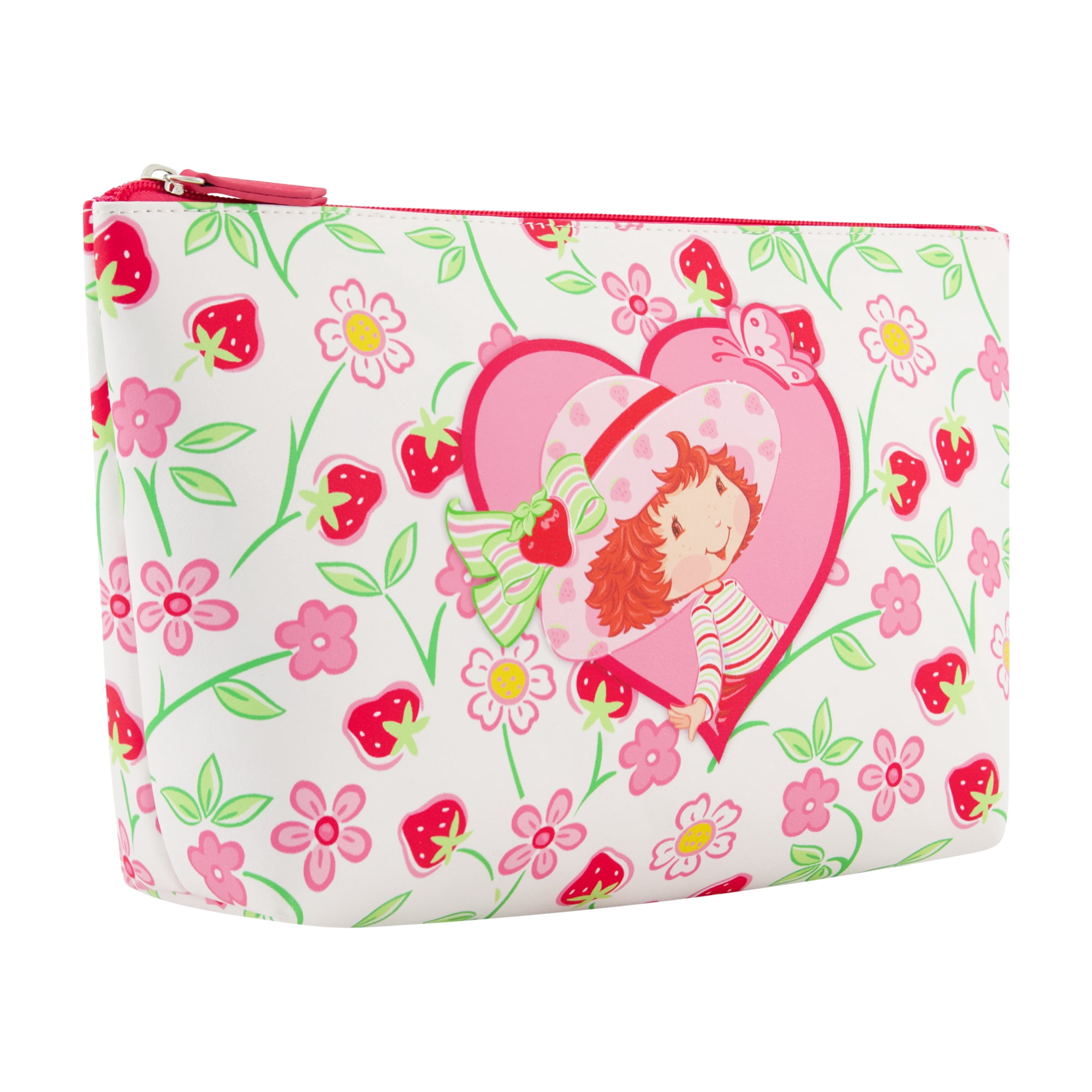 Strawberry Shortcake Women's Makeup Bag, Small Travel Cosmetic Zipper Pouch Organizer, Multi