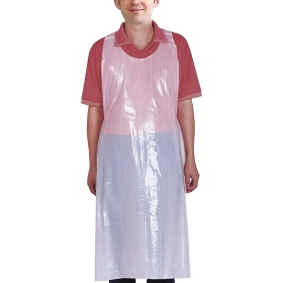 EcoNesxp x pieces disposable aprons for picnics 24 inches 24 inches x 42 inches plastic waterproof aprons 42 inches plastic waterproof aprons for cooking housework