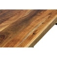 thumbnail image 5 of Anaheim Dining Table in Modern Natural Finish on Solid Wood with Iron Base, 5 of 5