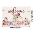 thumbnail image 4 of Qocolhg Carrots Bunny Happy Easter Kitchen Mats,Spring Home Decor Kitchen Rugs for Floor,Easter Doormat Spring Welcome Mat,Easter Bathroom Rugs Front Door Mat Indoor Outdoor Entrance Decor Clearance, 4 of 8
