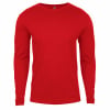 Red, variant on Next Level Men's Cotton Long Sleeve Crew
