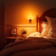 thumbnail image 6 of YANSUN 1W Integrated LED Plug-In Night Light, Black & Brass Amber 2000K Diamond Crystal Column Night Light, Slide Adjustable, Light Sensor, 1-Pack, 6 of 7
