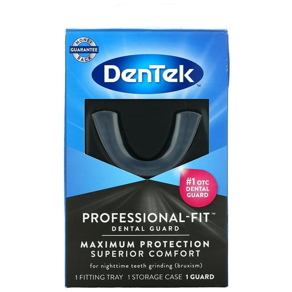 DenTek, Professional-Fit Dental Guard, 1 Guard   1 Fitting Tray   1 Storage Case