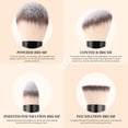 thumbnail image 2 of Set de brochas de maquillaje DuCare Duo End Foundation Contour, 2 unidades, 2 of 9