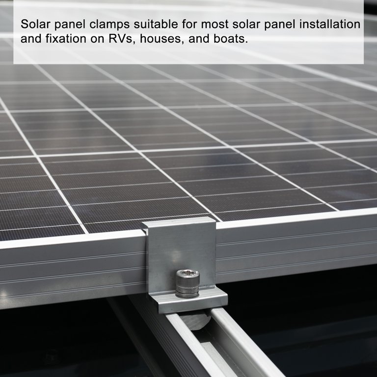 Aluminum Solar Rack Components Solar Panel Mounting Clamps MID Clamp And End Clamp