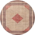 thumbnail image 1 of Ahgly Company Indoor Round Traditional Cherry Red Persian Area Rugs, 3' Round, 1 of 6