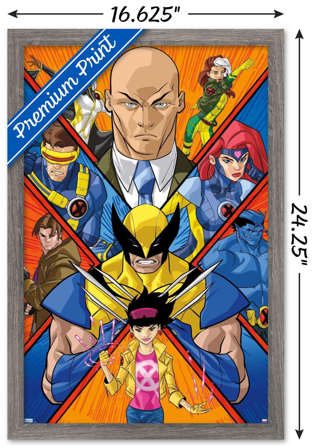 Marvel Comics - The X-Men - Iconic Wall Poster, 14.725" x 22.375", Framed