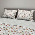 thumbnail image 2 of Sushi Comforter & Sham Bedding Set, Traditional Japanese Dishes Concept Veggie Stuffed Sushi Rolls and Cavier Pattern, 3 pcs Duvet Set Microfiber Filling Quilt, 5 Sizes, Multicolor, by Ambesonne, 2 of 4