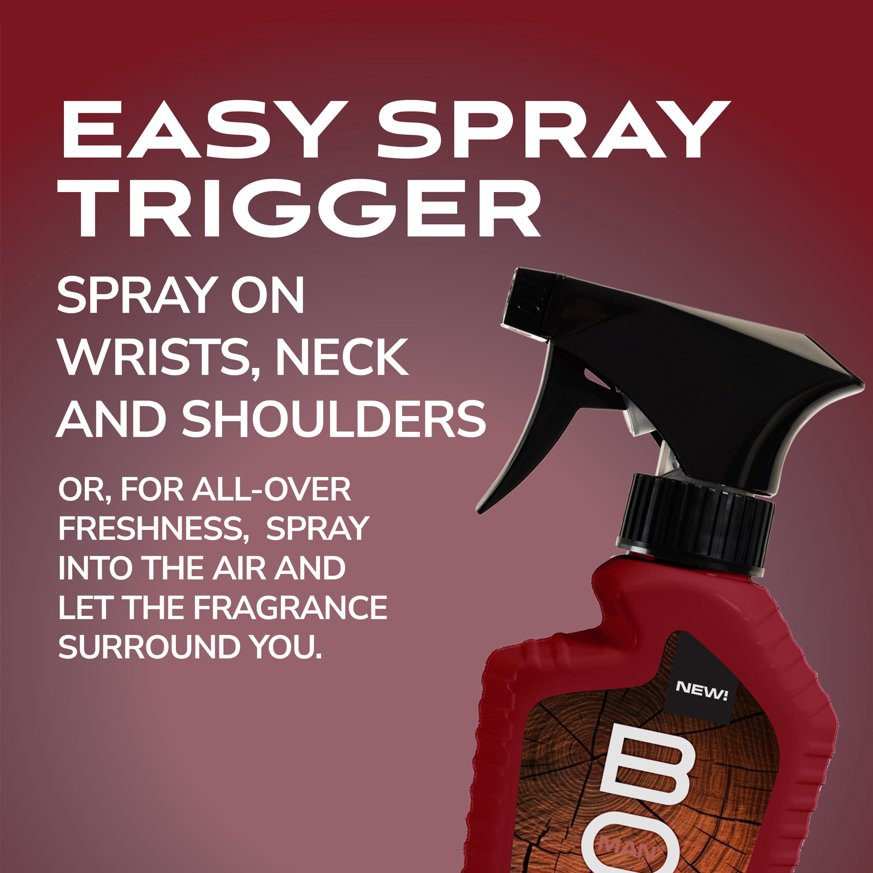 BOD Man Mahogany Drift Fragrance Body Spray, 8 fl oz