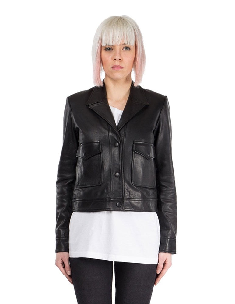 blk dnm leather jacket