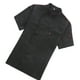 thumbnail image 1 of Chaqueta de Chef Billuyoard manga corta botones bolsillos uniforme cocina moda Negro M, 1 of 6