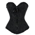 thumbnail image 7 of YouLoveIt Women's Waist Trainer Underbust Cincher Corset Busiter Plus Size Overbust Corset Bustier Bodyshaper Top Lace Boned Underbust Corset, 7 of 7