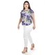 thumbnail image 2 of Blusa estampada Roman Fashion lila 38 Tallas Extras, 2 of 6