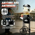 thumbnail image 6 of 10 Oz Popcorn Machine with Cart, Popcorn Popper Makes Up to 40 Cups, Movie Theater Style Pop corn Machine with 304 Stainless-Steel Movie Night Supplies for Home, 6 of 8