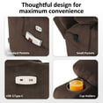 thumbnail image 3 of MCombo Oversized Triple Motor Power Lift Recliner with Adjustable Headrest for Big Tall Elderly, Fabric(Coffee, Large-Wide), 3 of 11