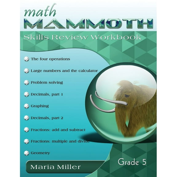 Math Mammoth Grade 5 Skills Review Workbook, (Paperback)