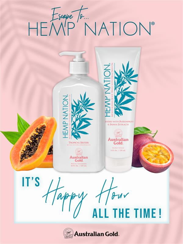 Australian Gold Hemp Nation Tropical Seltzer Body Lotion, 18 fl. oz