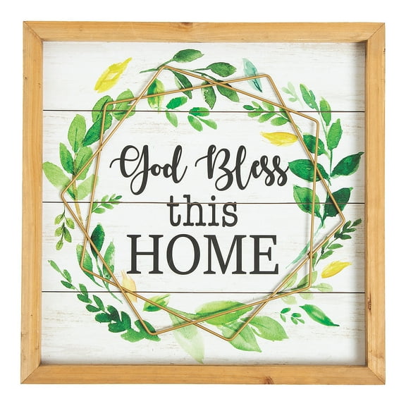 God Bless This Home Wall Sign - Home Decor - 1 Piece