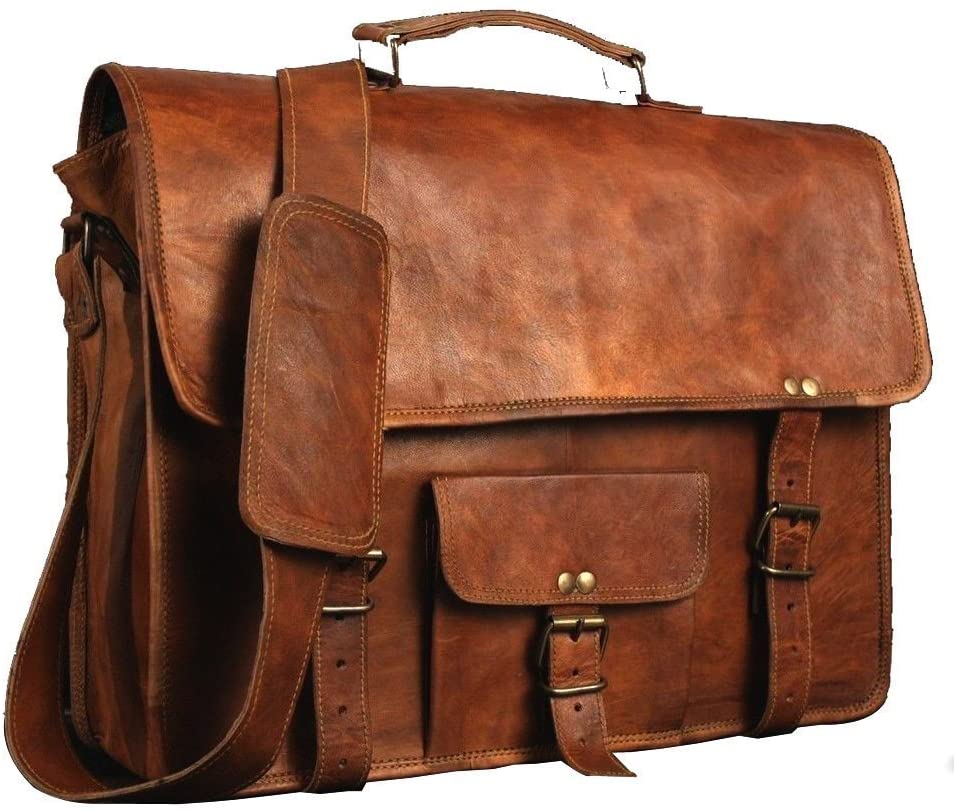 personalized leather briefcase for her
