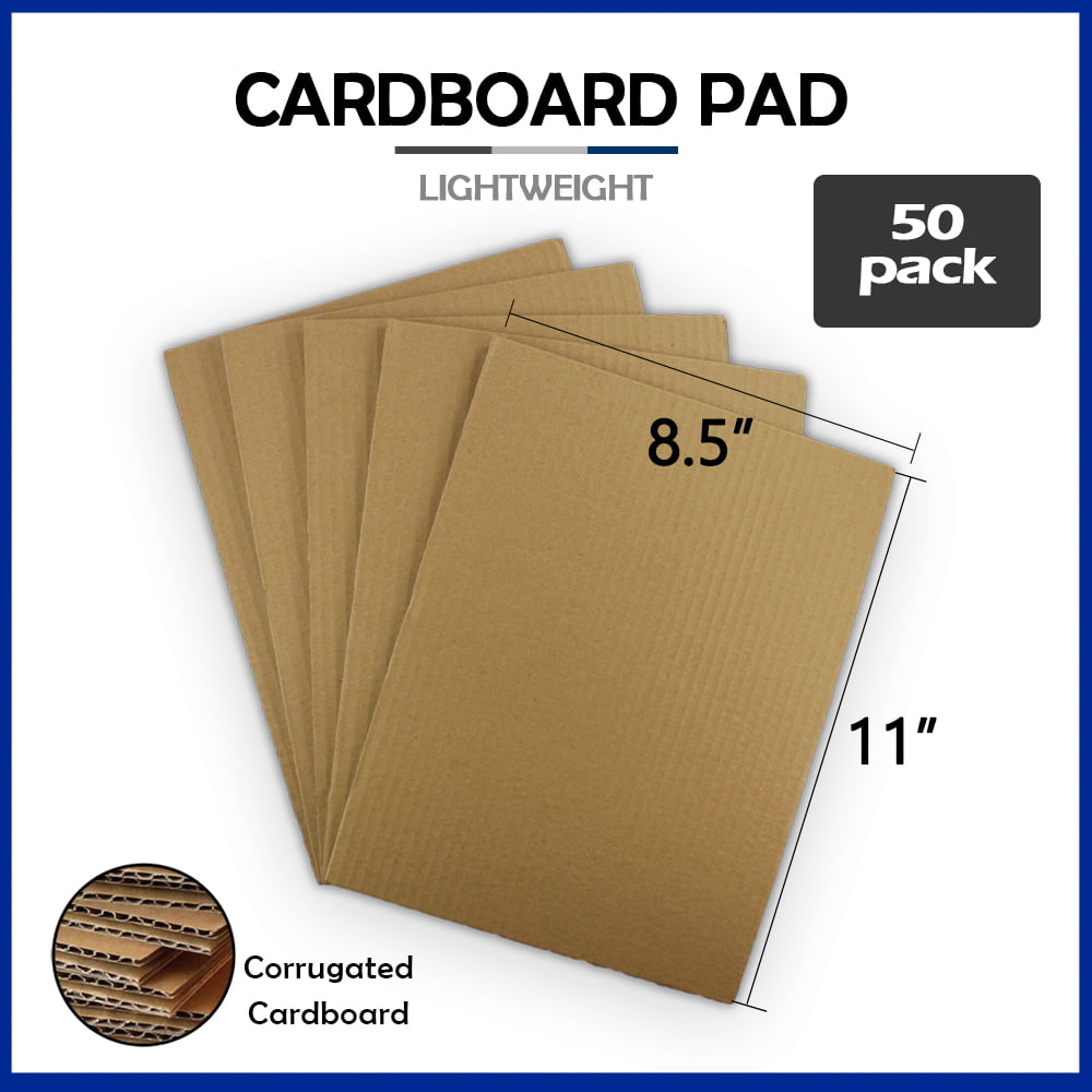 30 8.5 x 11 EcoSwift Corrugated Cardboard Pads Inserts Sheet 32 ECT 1/8" Thick 