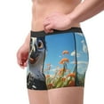 thumbnail image 2 of Yiaed Joyful Animated Bird Print Men's Soft Cotton Boxer Shorts Breathable Boxers Underwear Moisture-Wicking Underwear Stretch Boxer Briefs for Man-Medium, 2 of 5
