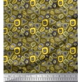 thumbnail image 1 of Soimoi Poly Georgette Fabric Geometric Small Printed Fabric 1 Yard 52 Inch Wide, 1 of 1