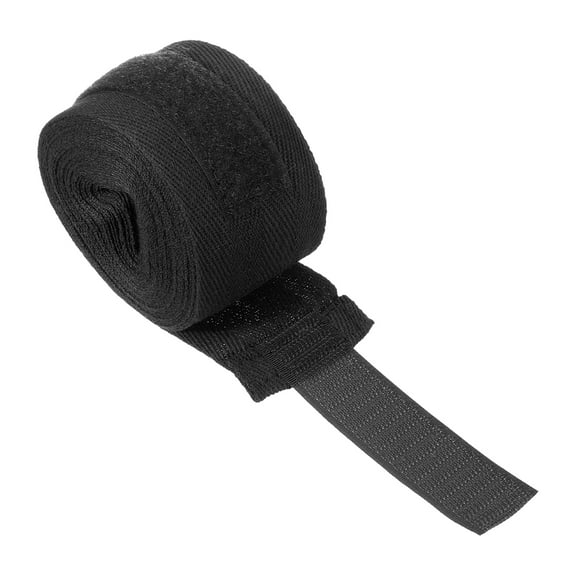 Uxcell Boxing Hand Wraps, 197 Inch Elastic Boxing Wraps Cotton Fist Mitts Wrist Straps Protection, Black