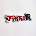 thumbnail image 4 of HUGFEGWE Chrome Metal Type-R Logo Car Emblem Premium 3D Racing Sport Badge Turbo Sticker Power Decal (Red&Black) AZ824-27497, 4 of 9