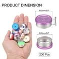 thumbnail image 2 of Tapa de Flip Off Uxcell de 20 mm 200PCS Sellos sin Bisel para frascos de vidrio y botellas liofilizadas, Rosa/Plata, 2 of 6