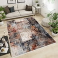 thumbnail image 6 of MDA Home Anna 5'x8' Abstract Transitional Fabric Area Rug in Cream/Gray, 6 of 6