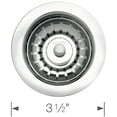 thumbnail image 3 of BLANCO 441481 Kitchen Sink Decorative Drain Basket Strainer, 3.5", Cinder, 3 of 4