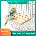 thumbnail image 3 of Bird Cork Stopper Toys, Training Aids, Bird Chewing Toy, Half Round Large, Rectangular Large, Christmas Tree Pendant, Perch Stand Parrot Toys For Small And Medium Parrots, 3 of 9
