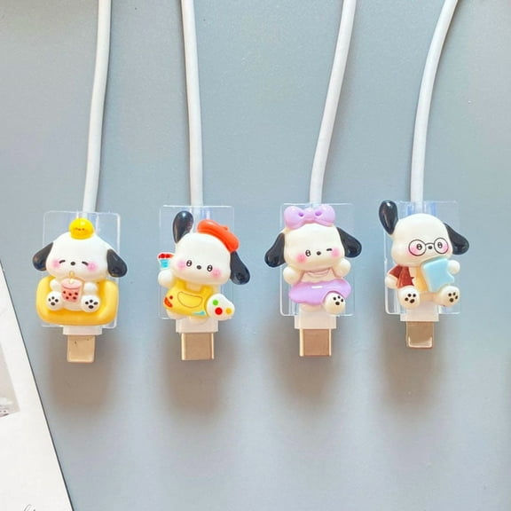 4Pcs Of Cable Protector for Phone Charger, Cute Pattern Phone Cable Protector, Charging Cord Protector, USB Charger Saver