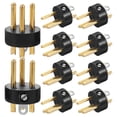 thumbnail image 1 of SHISUYAN 10pcs Connectors Audio Conversion Head Plug 3-pin Plugs for Microphone, 1 of 8