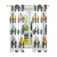 thumbnail image 7 of Yayeee Window Curtains Set of 2 for Living Room Light Filtering 63"x42", Off Road Vehicle Tires Pattern, 7 of 7