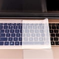 thumbnail image 2 of Protecteur de Clavier en Silicone, Film Transparent Universel Compatible avec Ordinateur Portable 15-17 Pouces, Notebook, Netbook, Chromebook (Transparent), 2 of 5