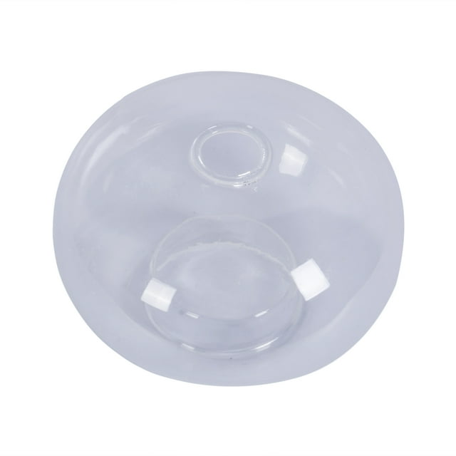 xiaxaixu Round Hollow Glass Candlestick Creative Crystal Transparent Holder