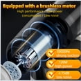 thumbnail image 4 of Cordless Portable Car Vacuum, Powerful Handheld Dual-Use Vacuum For Home & Car, Quickly Removes Pet Hair-grey-Brushless Motor, 4 of 5