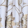thumbnail image 2 of Fabric Mart Direct Pearl Beige, Light Olive Green Cotton with Embroidery Fabric by the Yard, 44 inches or 112 cm Width Beige Cotton Fabric, 1 Yard Floral Cotton Upholstery Fabric For Curtains, Pillows, 2 of 7