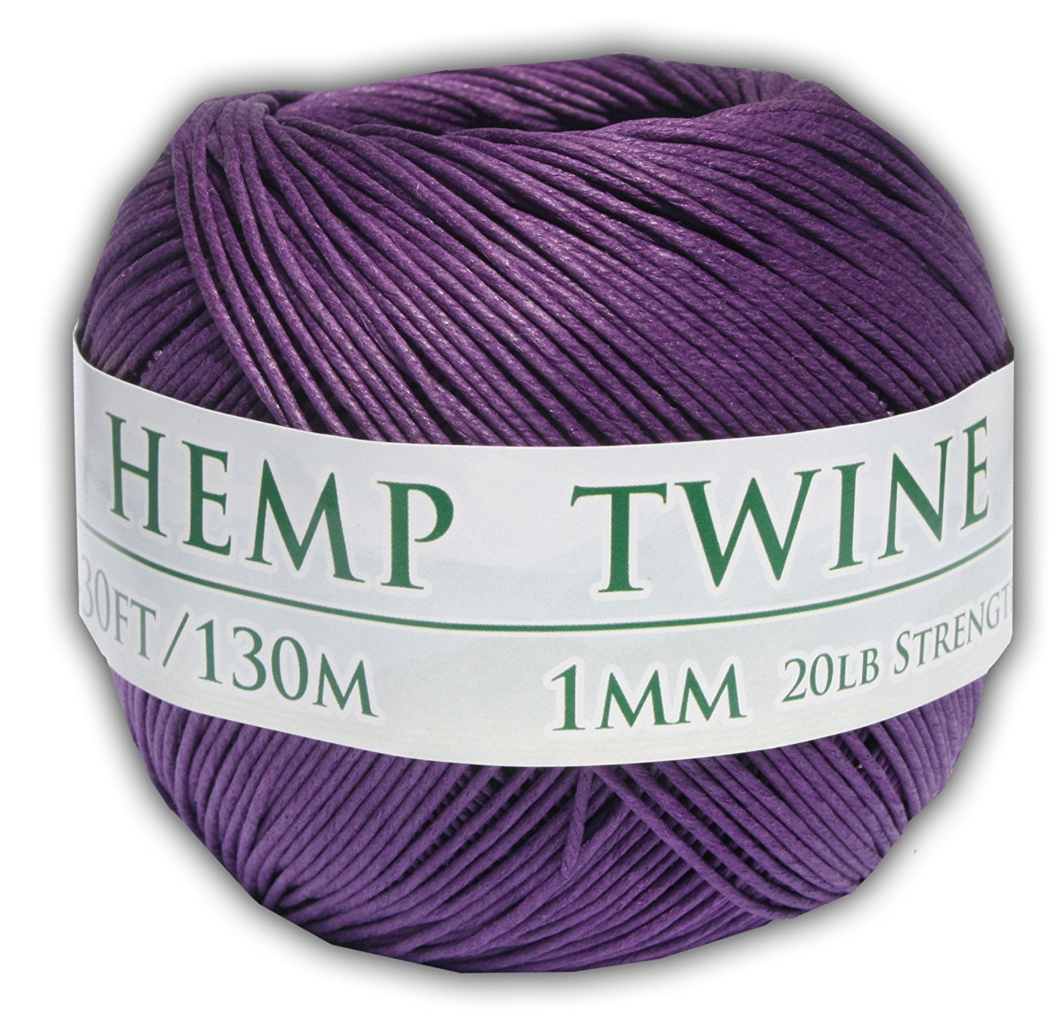430 Feet of 1mm 100% Hemp Twine Bead Cord in Purple