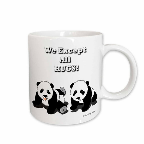3drose, Panda Hugs, 11oz Mug