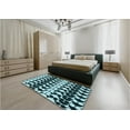 thumbnail image 4 of Ahgly Company Indoor Rectangle Patterned Deep Teal Green Area Rugs, 6' x 9', 4 of 6