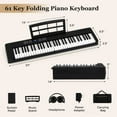 thumbnail image 2 of Infans 61-Key Foldable Piano Keyboard w/MIDI Split Function Headphone Sustain Pedal, 2 of 7