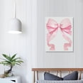 thumbnail image 4 of WGOD Pink Bow Print Preppy Wall Art, Teen Room Decor, Preppy Poster, College Apartment Decor, Kids Room Girly Wall Art Pastel Poster Frameless 16x20 in, 4 of 5