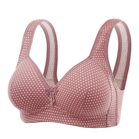HZLPFO Womens Seamless Bra Comfort Push Up Bras Wireless Bralette Full Coverage Sport Everyday Bra Rose Gold 46