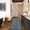 Blue, variant on Farmhouse Floral Runner Rug 2x6 Machine Washable Entryway Runner Non Slip Non Shedding Hallway Rug, Low Pile Thin Carpet, Soft Non Shedding Printed Floor Covering for Kitchen Stairs, Black