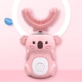thumbnail image 2 of ColoMX Cepillo de dientes eléctrico musical para niños, cepillo de dientes recargable con dibujos animados en forma de U, 2 of 8