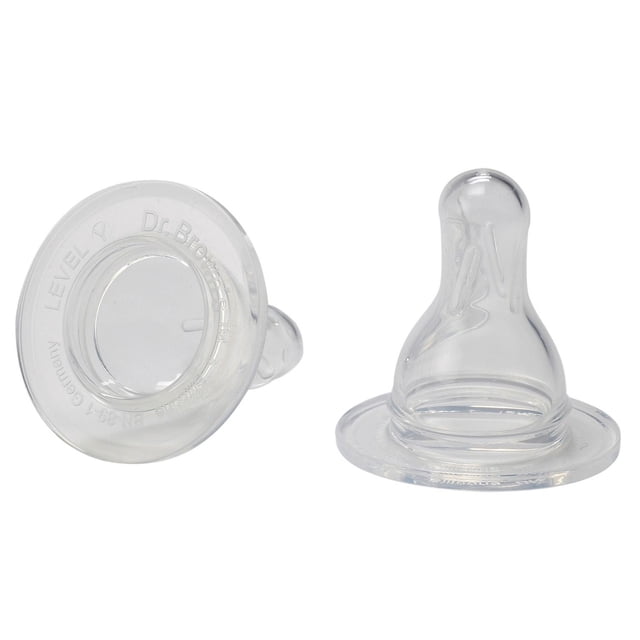 Dr. Brown's Standard Silicone Nipple Y Cut, 9 months +, 2-Pack